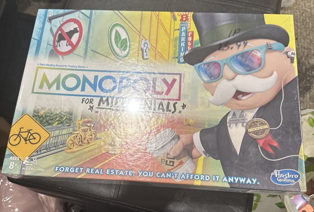 Monopoly for Millennials Board Game Hasbro New Sealed